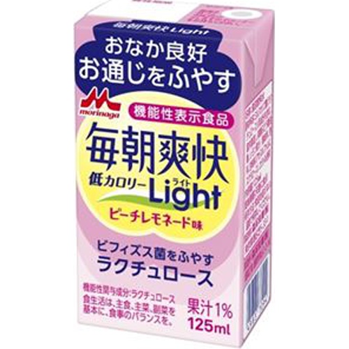 Morinaga Dairy Every Morning Refreshing Light Peach Lemonade Flavor 125ml Special Order Item [Purchase Quantity: 24]