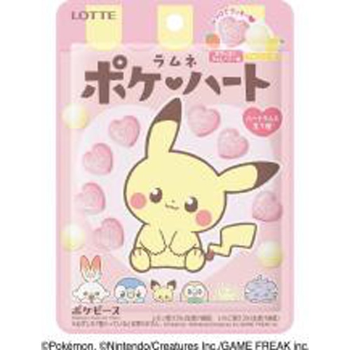 Lotte Poke Heart Ramune 40g (Pokemon) Special Order Item [Purchase Quantity 80 Pieces]