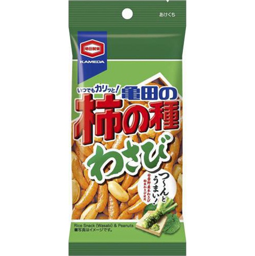 Kameda Kaki no Tane Wasabi 57g  【Purchase Quantity 12 Pieces】