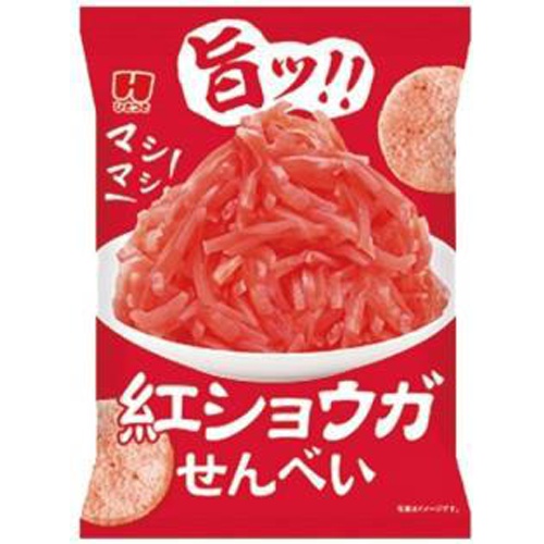 Kneeling Masu-Mashi Red Ginger Senbei 32g Special Order Item [Purchase Quantity 48 Packs]