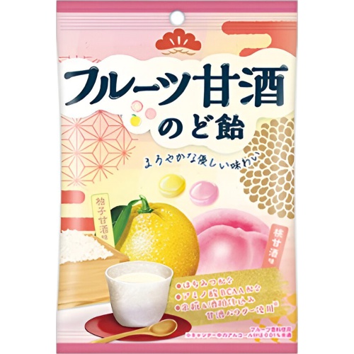 Osenju Candy Fruit Amazake Throat Candy 52g  [Purchase Quantity 10 Pieces]