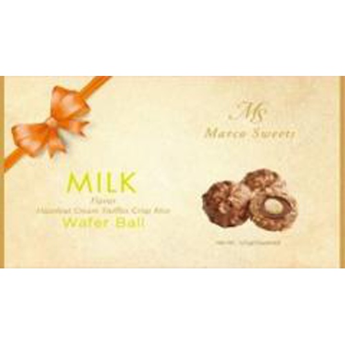 Crispy Wafer Balls Milk 125g Special Order Item [Purchase Quantity: 36 pieces]