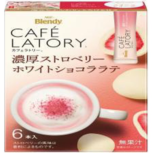 AGF Cafe Latte Strawberry White 6 Bottles [Monthly Special Beverage]  [Purchase Quantity 6]