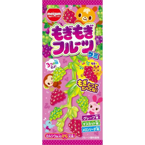 Meiji Gum Mogimogi Fruit Gummies 21g  [12 Pieces per Purchase]