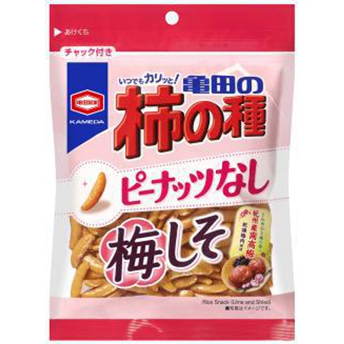 Kameda Kaki no Tane (Rice Crackers) without Peanuts, Ume Shiso 91g Special Order Item [Purchase Quantity: 12]