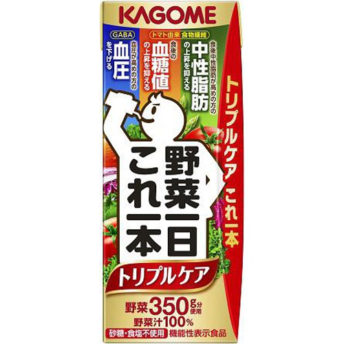 Kagome One Vegetable a Day Triple Care Paper 200ml Backorder Item [Purchase Quantity 24]
