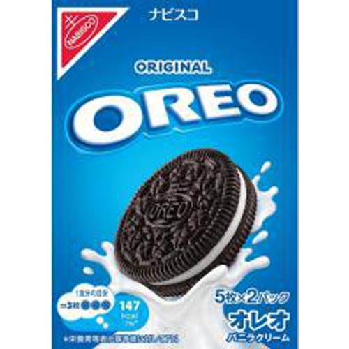 Oreo Vanilla Cream 5 Pieces × 2 Packs  【Purchase Quantity 12 Units】