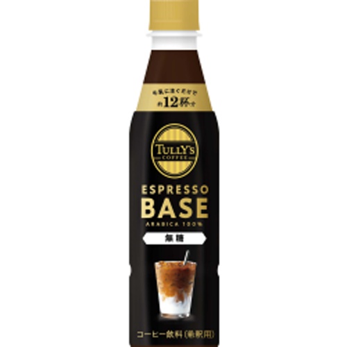 Tully's Unsweetened Espresso Base 340ml Approximately 12 Cups  Special Order Item 【Purchase Quantity 24 Pieces】