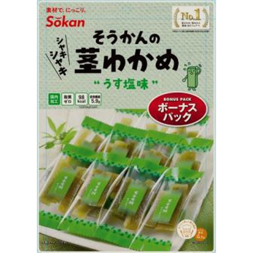 Soukan Stem Wakame Lightly Salted Bonus 105g Special Order Item 【Purchase Quantity 72 Pieces】