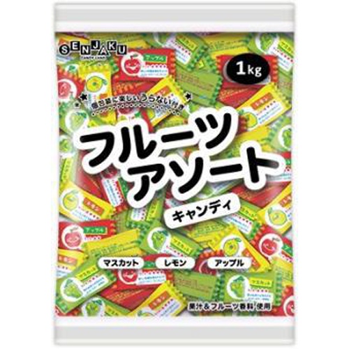 Senjaku Candy Fruit Assortment Candy 1kg [Limited Quantity]  [Purchase Quantity: 1 piece]