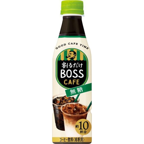 Just Mix Boss Cafe Unsweetened P340ml Special Order Item 【Purchase Quantity 24 Units】