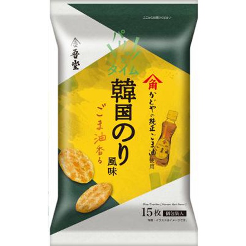 King God Sesame Oil Fragrance Korean Seaweed Flavor 15 Sheets [Purchase Quantity 12]