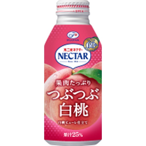 Fujiya Nectar Chunky White Peach B Can 380g  【Purchase Quantity 24 Units】【Limited Quantity】