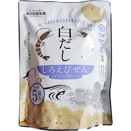 Hinodeya White Dashi Shiro Ebi Senbei 5 Bags 65g  [Purchase Quantity: 12]