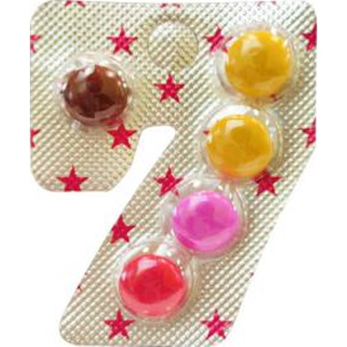 Chirin Confectionery Wit Number Chocolate 5 Pieces  【Purchase Quantity 60 Units】