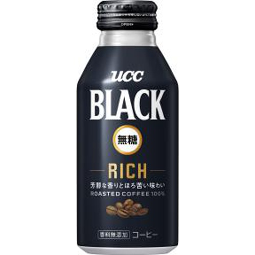 UCC Black Unsweetened Rich B Can 375g 【Purchase Quantity: 24 Cans]