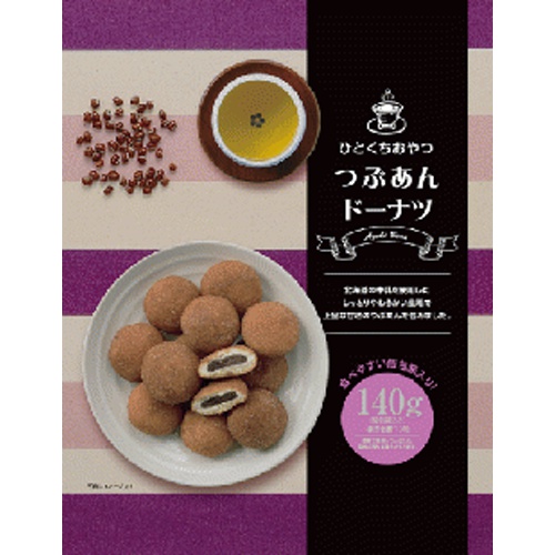 Ribbon Bite-sized Snack Red Bean Donut 140g  【Purchase Quantity 10 Pieces】
