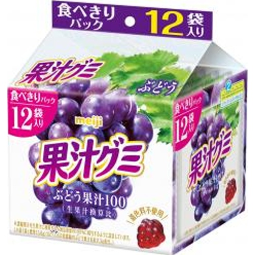 Meiji Fruit Juice Gummy Smart Pack Grape 163g  【Purchase Quantity 15 Units】