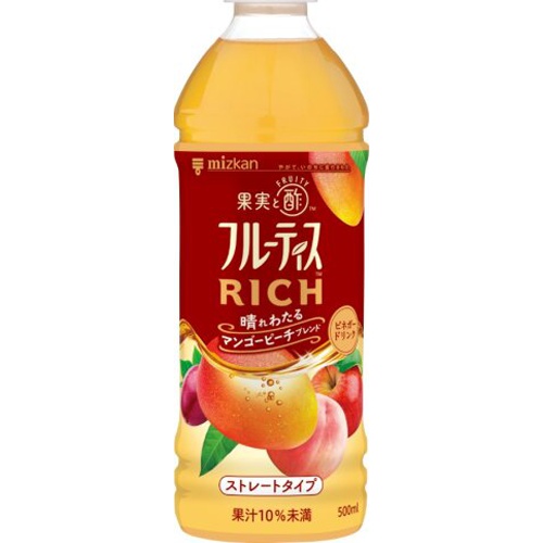 Mizkan Fruitis RICH Mango Peach 500 【Purchase Quantity 24 Pieces】