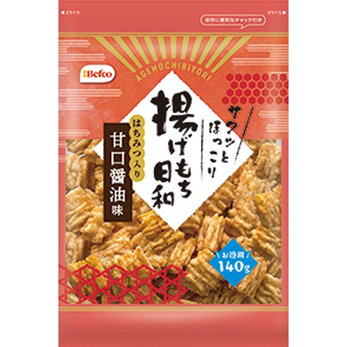 Kuriyama Rice Crackers 140g Fried Mochi Biyori Sweet Soy Sauce Flavor [This Month's Special Sale Confectionery]  Mail Order Item [Purchase Quantity 12 Pieces]