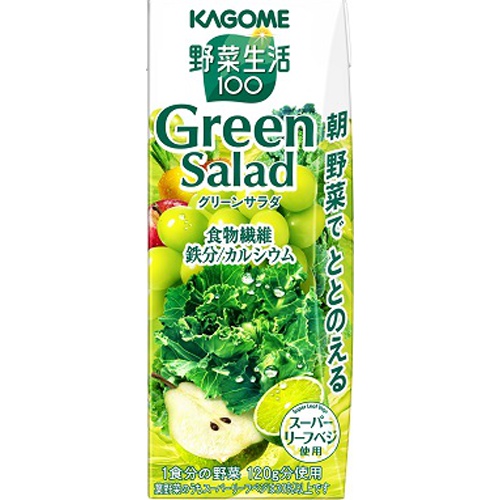 Kagome Vegetable Life Green Salad Paper 200ml  [Purchase Quantity 24]