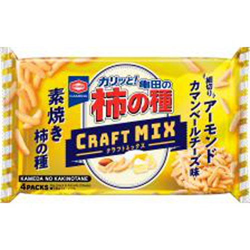 Kameda Kaki no Tane Craft Mix Almond 4 Bags - Special Order Item [Purchase Quantity: 12]