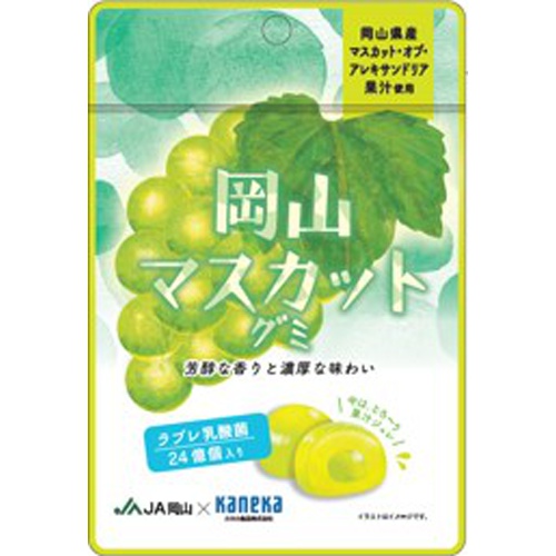 Kaneka Okayama Muscat Gummy with Lactic Acid Bacteria 40g 【Purchase Quantity 10 Pieces】