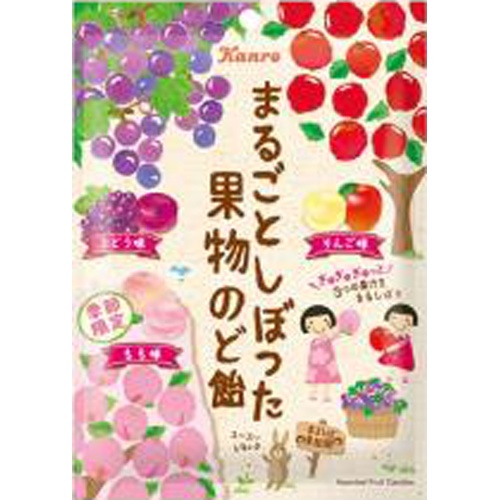 Kanro Whole Fruit Hard Candy 80g  【Purchase Quantity: 6 pieces]