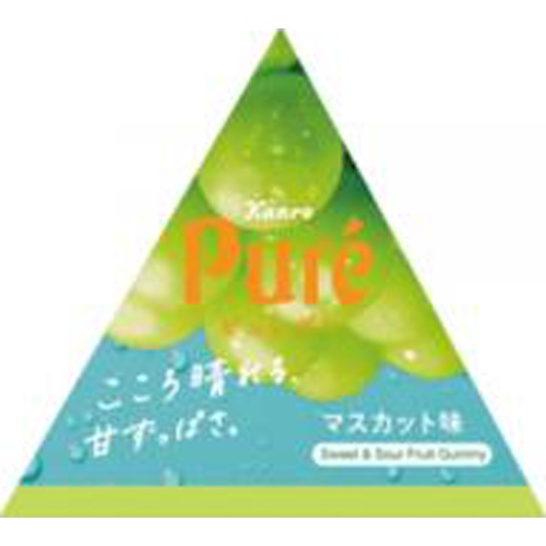 Kanro Pure Gummy Petite Triangle Muscat 13g  【Purchase Quantity 24 Pieces】