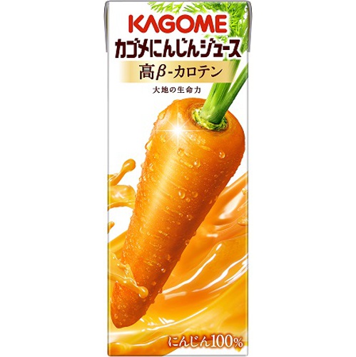 Kagome Carrot Juice High Beta-Carotene Paper 200ml  Special Order 【Purchase Quantity 24】