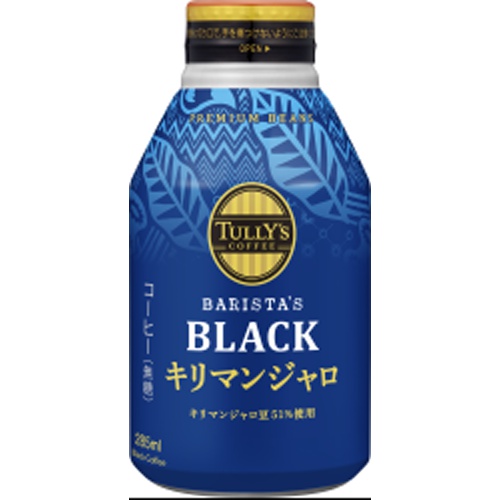 Tully's Black Kilimanjaro B Can 285ml  [Purchase Quantity 24 pieces]
