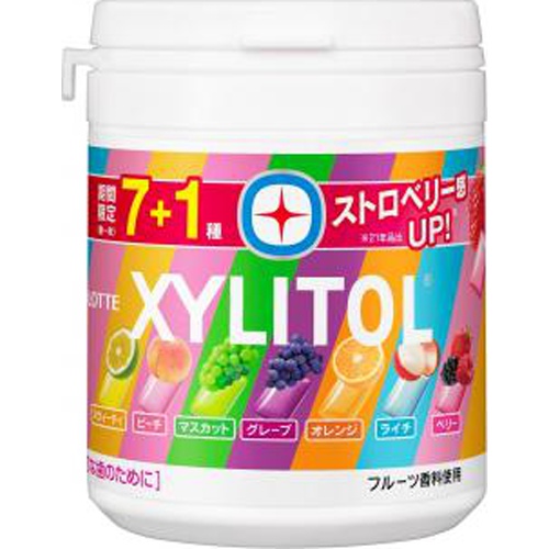 Lotte Xylitol Gum 7-Flavor Assortment Bottle 133g 【Purchase Quantity: 6 Packs]