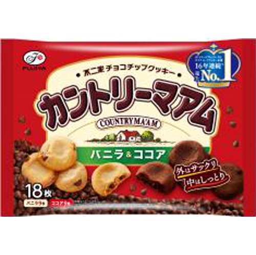 Fujiya Country Ma'am Vanilla & Cocoa 18 Pieces [This Month's Special Sale Snacks] [Purchase Quantity: 16 Packs] [Limited Quantity]