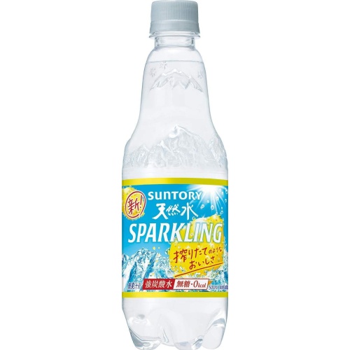 Suntory Natural Water Sparkling Lemon Vending Machine P 490ml [This Month's Special Sale Beverage Water] Special Order Item [Purchase Quantity 24 Units] (No handling of product dummies)