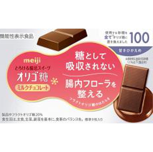 Meiji Oligosaccharide Milk Chocolate 100 45g Special Order Item [Purchase Quantity 60]