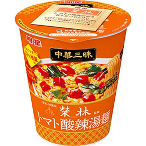 Myōjō Chūka Sanmai Vertical Big Eirin Tomato Hot and Sour Soup Noodles  Order Item 【Purchase Quantity 12 Pieces】