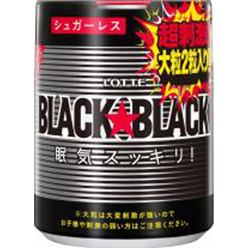 Lotte Black Black Tablet Bottle 133g 【Purchase Quantity 6 Pieces]