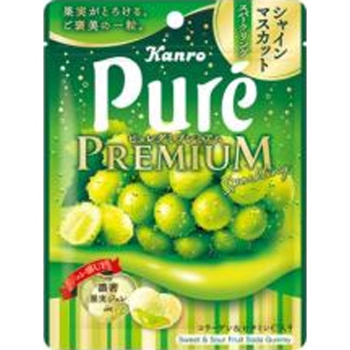 Kanro Puree Gummy Premium Muscat 54g 【Purchase Quantity 6 Pieces】