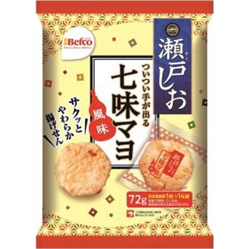 Kuriyama Rice Crackers Seto Salt Shichimi Mayo Flavor 72g [This Month's Special Sale Snacks]  Special Order Item [Purchase Quantity 12]