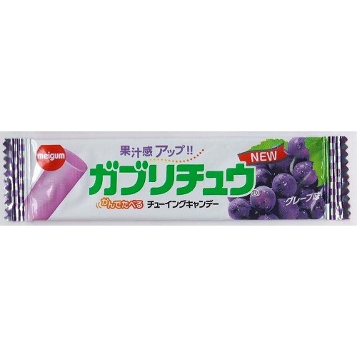 Meiji Gum Gaburichu Grape 1 Stick  [Purchase Quantity: 20 Pieces]
