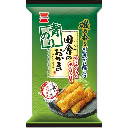 Iwatsuka Seika Inaka no Okaki Aonori Flavor 8 Sticks [This Month's Special Sale Snacks] [Purchase Quantity 12]