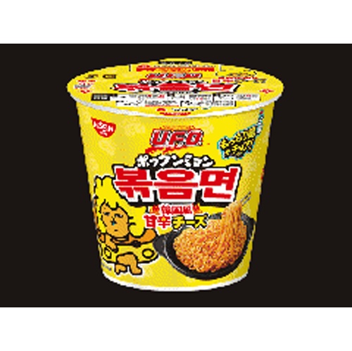 Nissin Yakisoba UFO Pokkun Myun Korean-Style Sweet and Spicy Cheese  Mail-Order Item 【12 pieces per purchase】