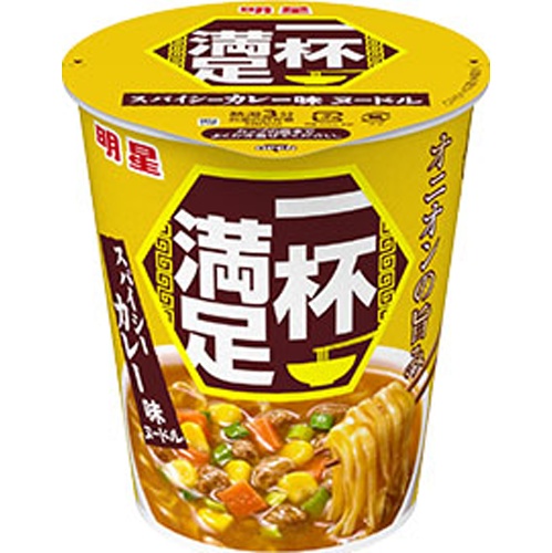 Myōjō One Cup Satisfaction Spicy Curry Flavor Noodle  【Purchase Quantity 12 Pieces】