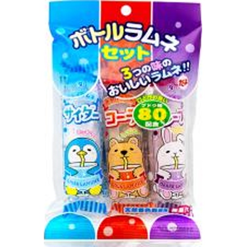 Yaokin Bottle Ramune 3-Bottle Set  Special Order Item [Purchase Quantity: 144 Units] (May Take Time for Restocking)