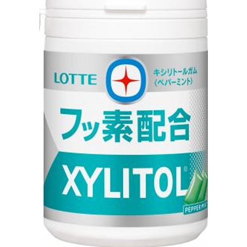 Lotte Xylitol Gum with Fluoride Peppermint 125g  [Purchase Quantity: 6 Pieces]