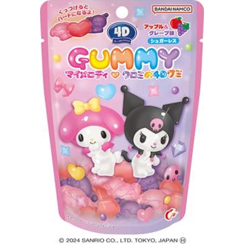 Heart 4D Gummies / My Melody Kuromi  Special Order 【Purchase Quantity 96 Pieces】