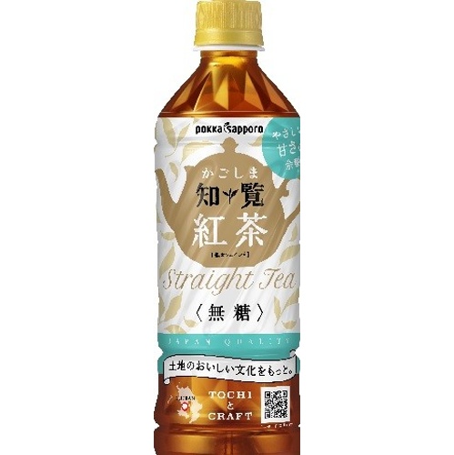 Pokka Sapporo Food Kagoshima Chiran Unsweetened Black Tea P 500ml [This Month's Special Sale Beverage]  Special Order Item [Purchase Quantity 24 Units]