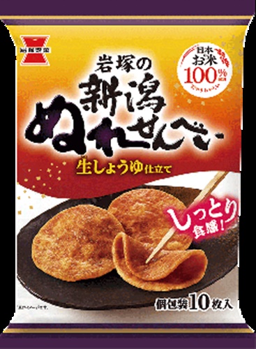 Iwatsuka Seika Niigata Wet Senbei 10 Pieces [Monthly Special Snacks] [Purchase Quantity: 10 Units]