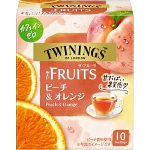 Twinings The Fruits Peach & Orange 10P Special Order Item【Purchase Quantity 24 Units】