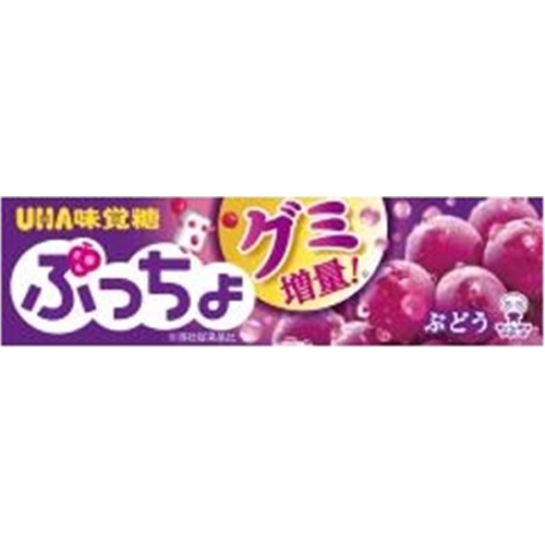 Gummy Candy Puchyo Grape Stick 10 Pieces  【Purchase Quantity 10 Packs】
